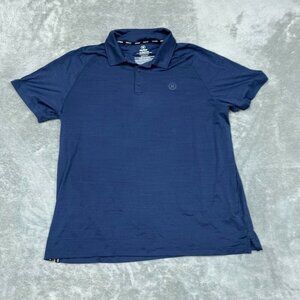 Hurley Mens XL Navy Blue Polo Shirt Lightweight Stretch Blend Golf Tee a0681